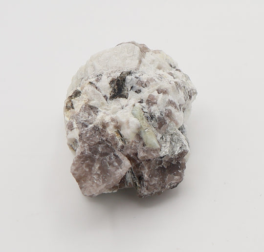 Aquamarine with Mica on Smoky Quartz and Feldspar