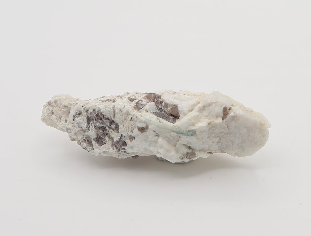 Aquamarine with Mica and Smoky Quartz on Feldspar