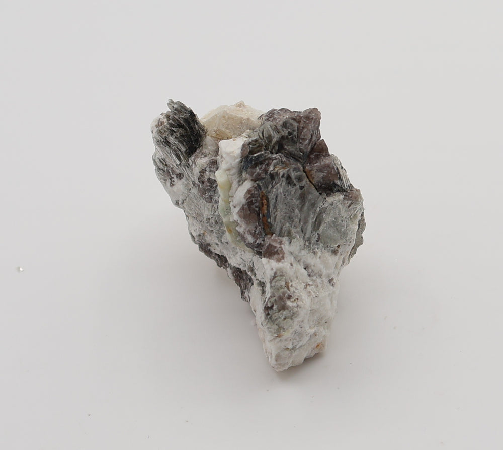 Sceptered Bi-Colour Beryl on Mica, Smoky Quartz, Feldspar
