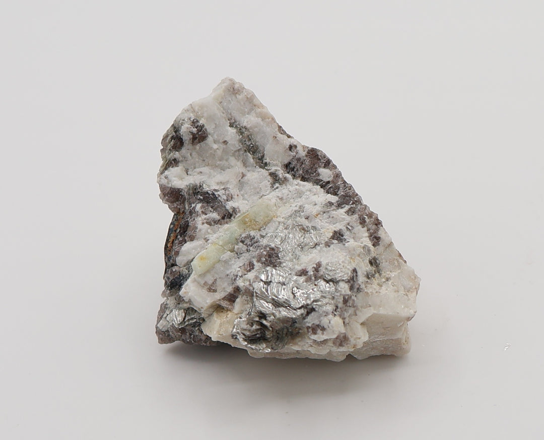 Sceptered Bi-Colour Beryl on Mica, Smoky Quartz, Feldspar