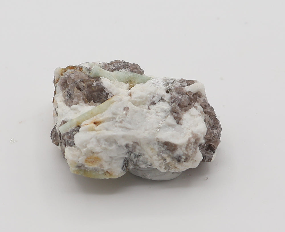 Aquamarine on Smoky Quartz and Feldspar