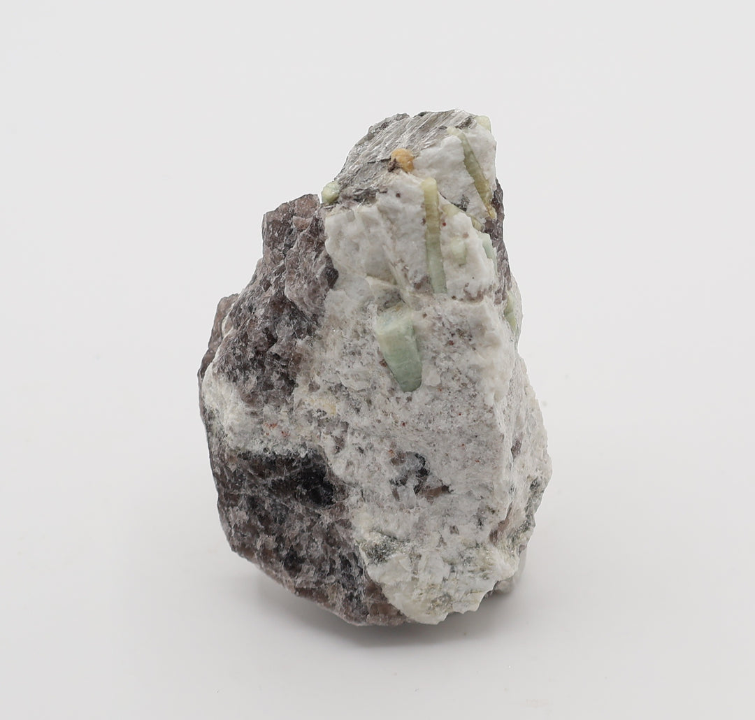 Aquamarine & Bi-Colour Beryl Cluster with Mica on Smoky Quartz and Feldspar