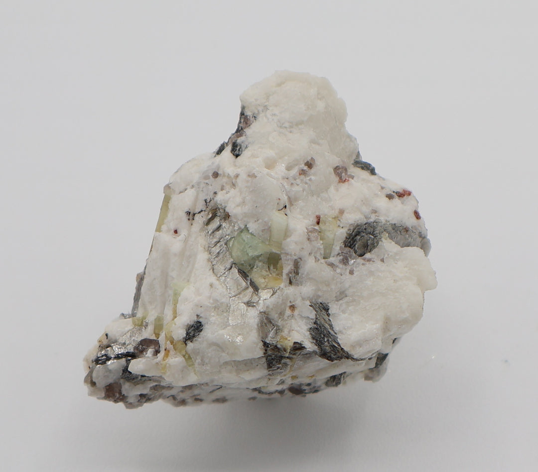 Heliodor Cluster with Aquamarine, Spessartine Garnet, Mica, Smoky Quartz, on Feldspar