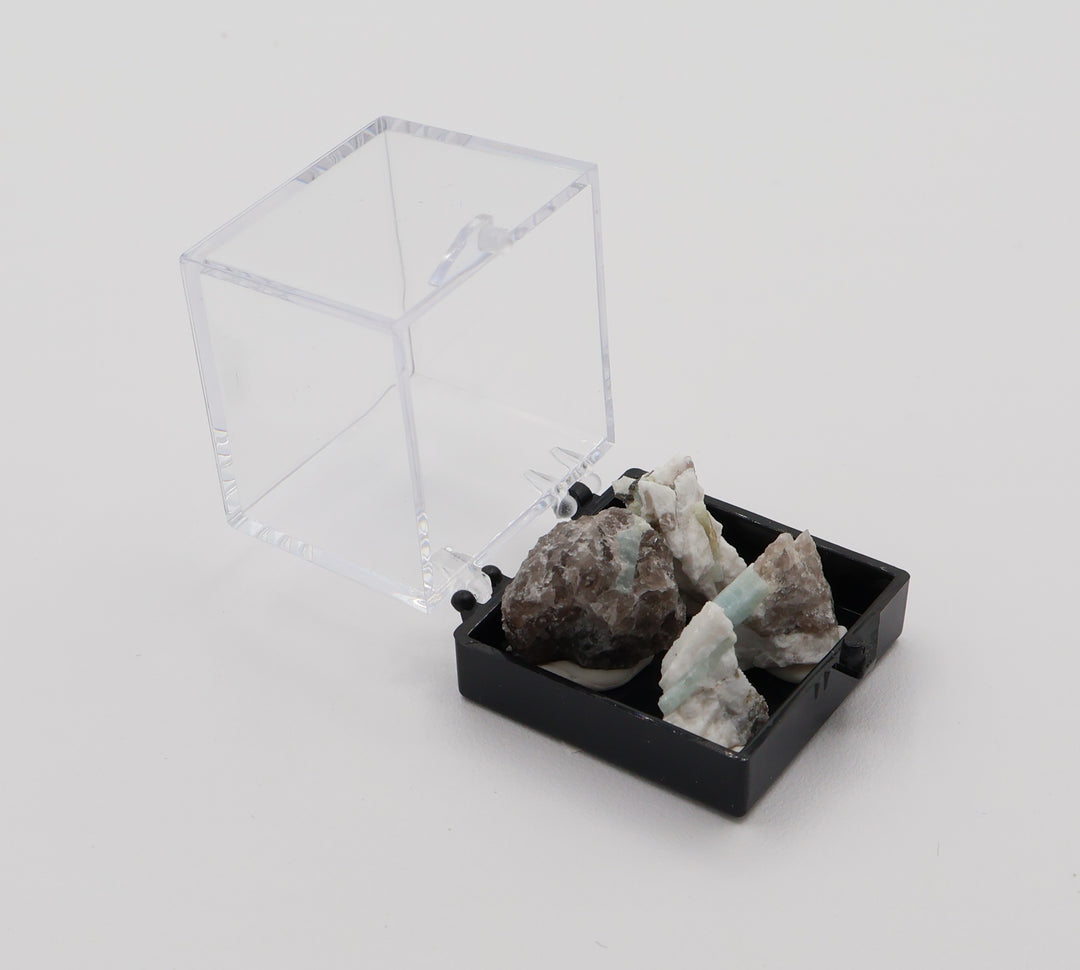 Aquamarine and Bi-Colour Beryl Showase Tray