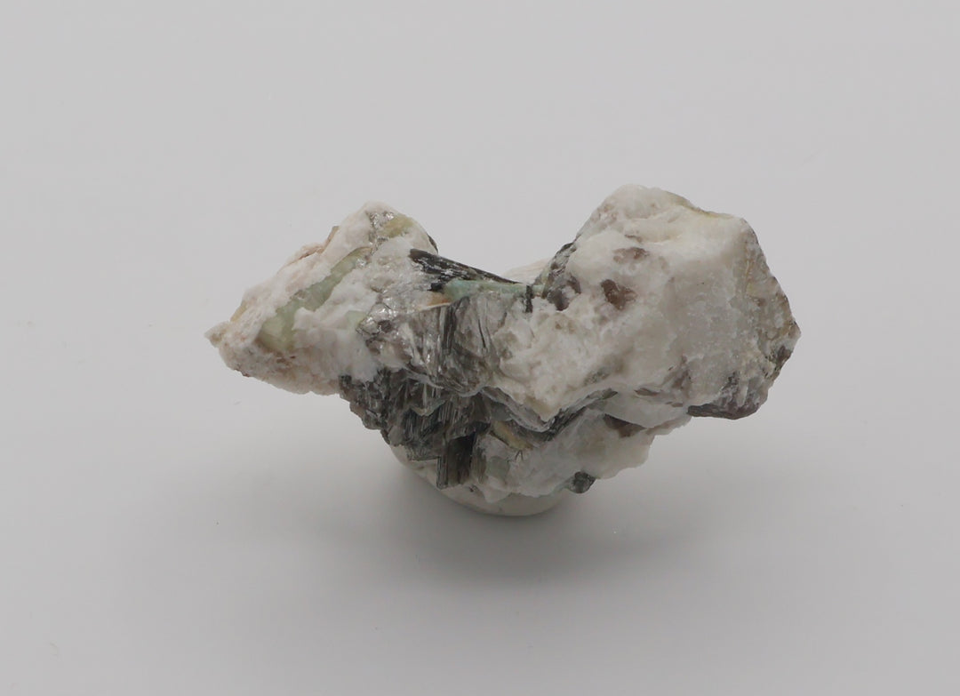 Aquamarine on Mica and Feldspar