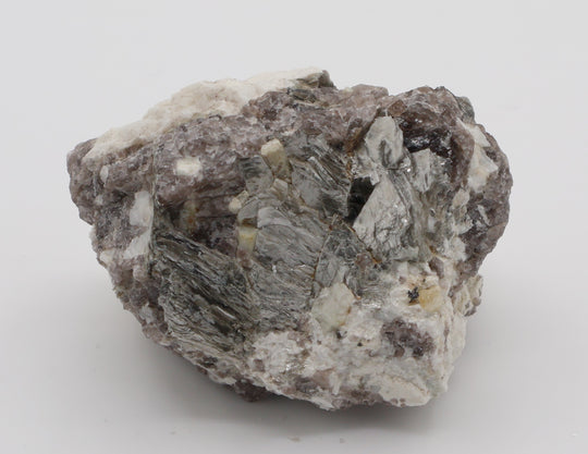 Aquamarine on Mica, Smoky Quartz, Feldspar