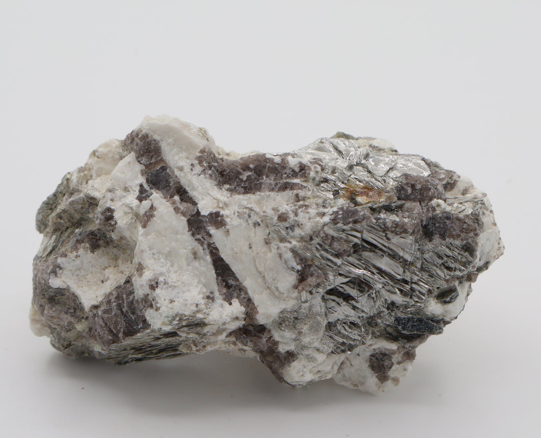 Aquamarine and Bi-Colour Beryl on Mica, Smoky Quartz, Feldspar