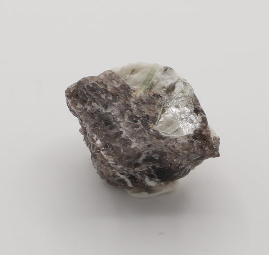 Aquamarine and Heliodor with Mica on Smoky Quartz and Feldspar