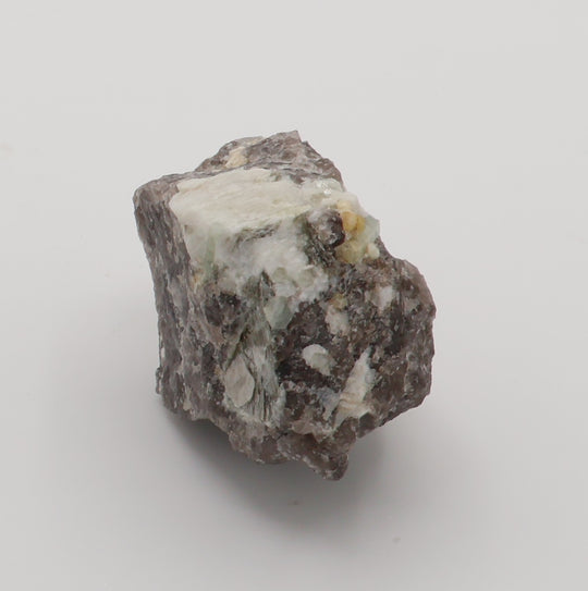 Aquamarine and Heliodor with Mica on Smoky Quartz and Feldspar