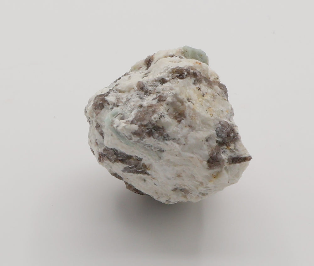 Aquamarine on Mica, Smoky Quartz, Feldspar