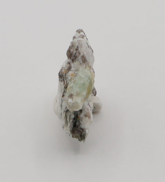 Sceptered Bi-Colour Beryl on Mica, Smoky Quartz and Feldspar