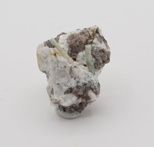 Aquamarine on Smoky Quartz and Feldspar