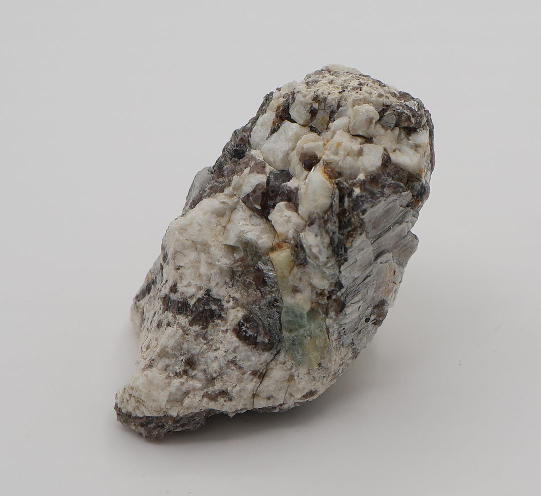 Sceptered Bi-Colour Beryl with Mica on Smoky Quartz and Feldspar