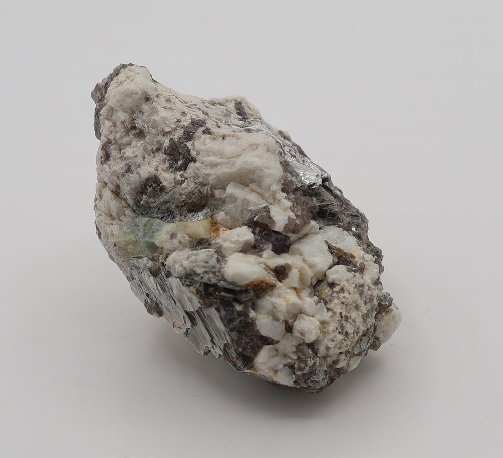 Sceptered Bi-Colour Beryl with Mica on Smoky Quartz and Feldspar
