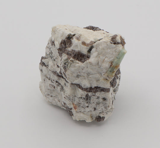 Bi-Colour Beryl with Mica on Smoky Quartz and Feldspar