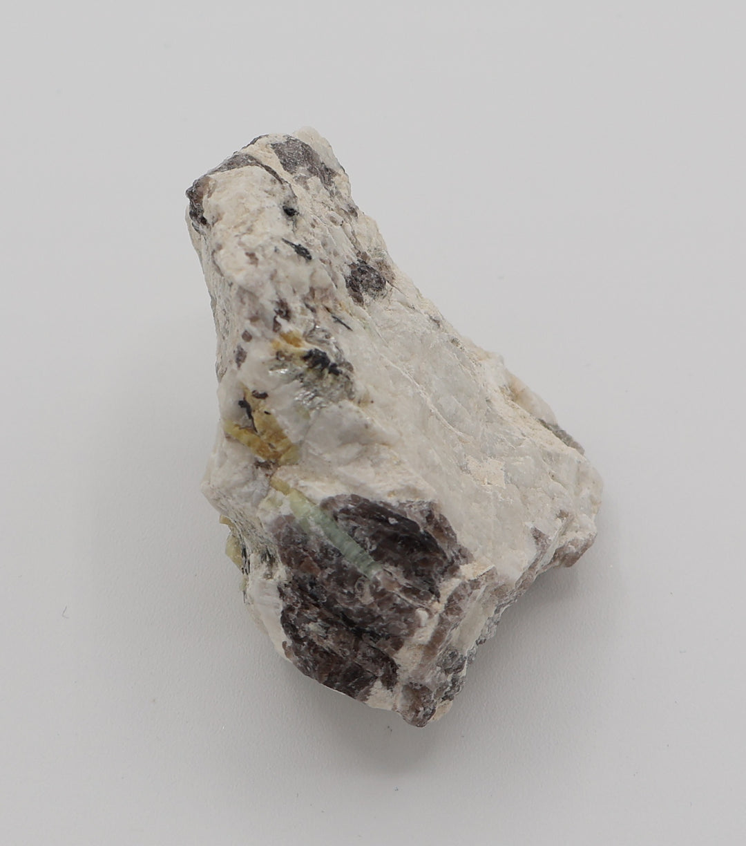 Bi-Colour Beryl Cluster with Mica, Hematite, on Smoky Quartz and Feldspar