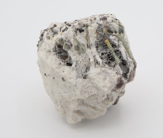 Heliodor Capped Aquamarine Cluster with Mica on Smoky Quartz and Feldspar