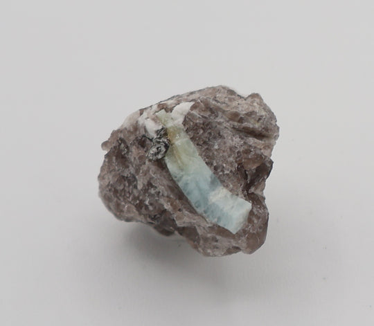 Sceptered Bi-Colour Beryl with Mica on Smoky Quartz and Feldspar