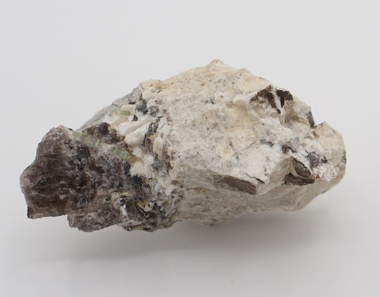 Aquamarine with Heliodor, Hematite, Mica, on Smoky Quartz and Feldspar