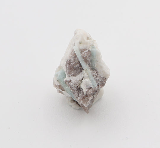 Aquamarine on Smoky Quartz and Feldspar
