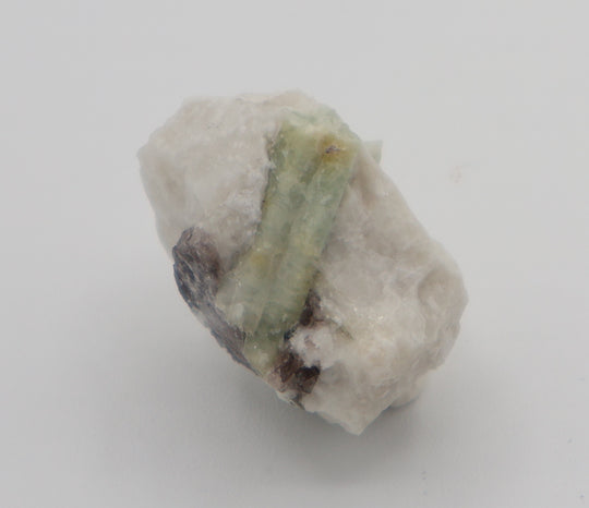 Bi-Colour Beryl on Smoky Quartz and Feldspar