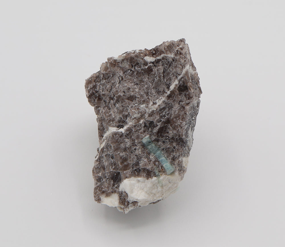 Aquamarine on Smoky Quartz and Feldspar
