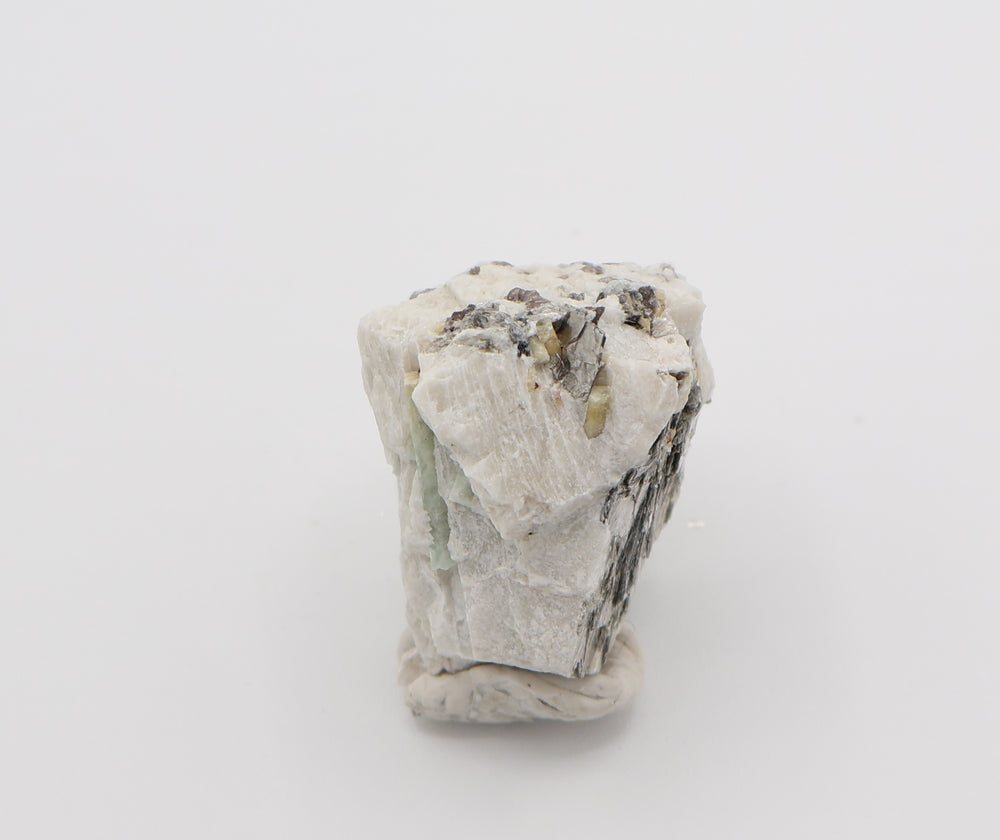 Beryl Cluster with Mica, Hematite, Smoky Quartz on Feldspar