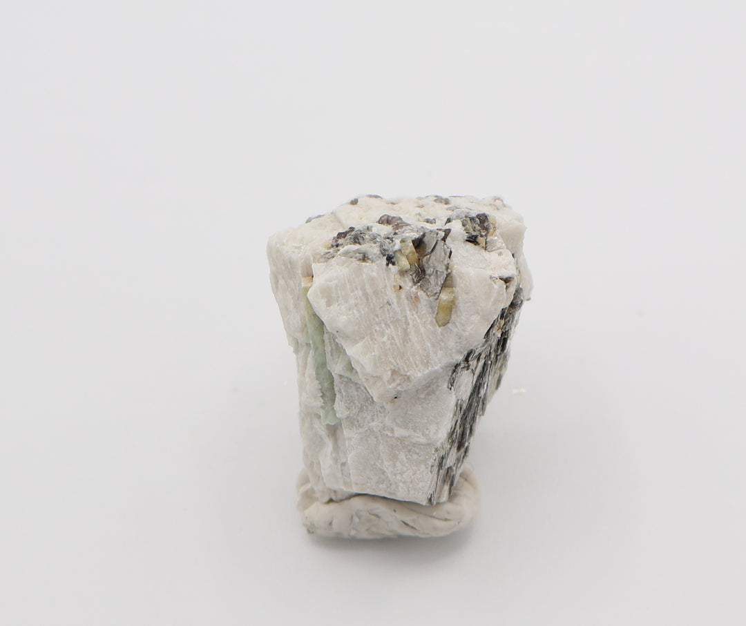 Beryl Cluster with Mica, Hematite, Smoky Quartz on Feldspar