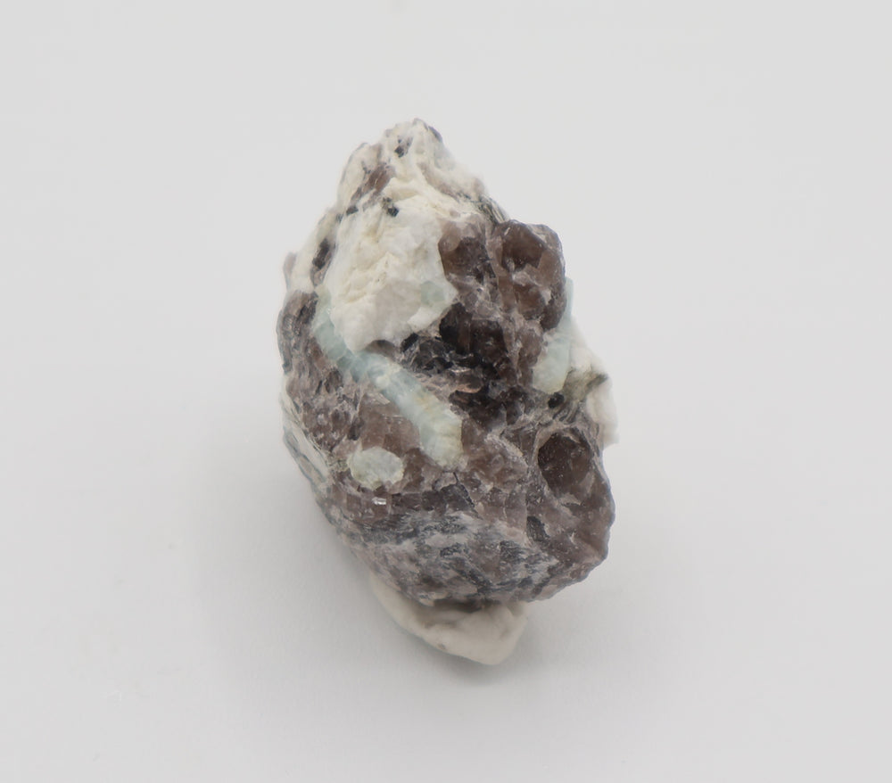 Beryl Cluster on Smoky Quartz and Feldspar