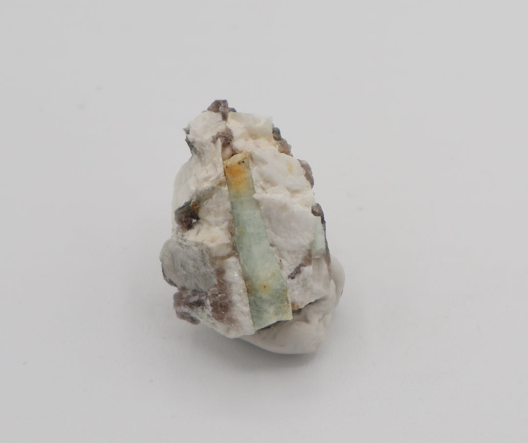 Bi-Colour Beryl with Mica on Feldspar