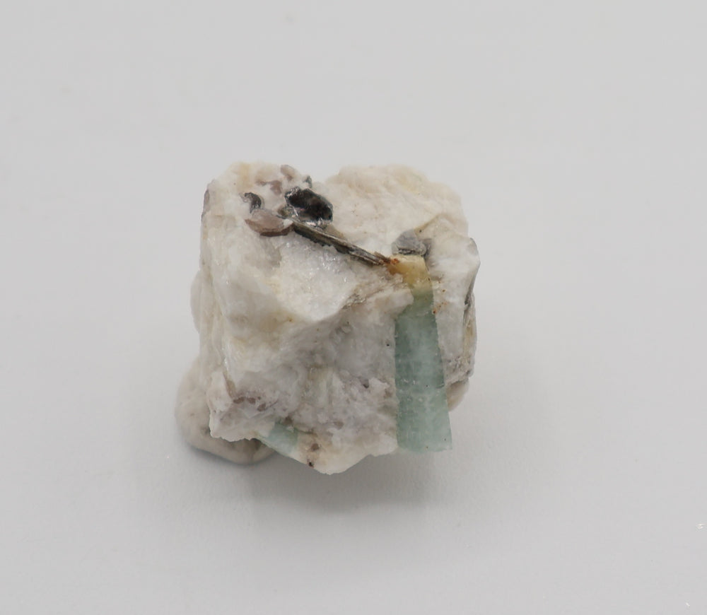 Bi-Colour Beryl with Mica on Feldspar
