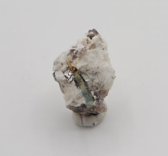 Bi-Colour Beryl with Mica on Smoky Quartz and Feldspar