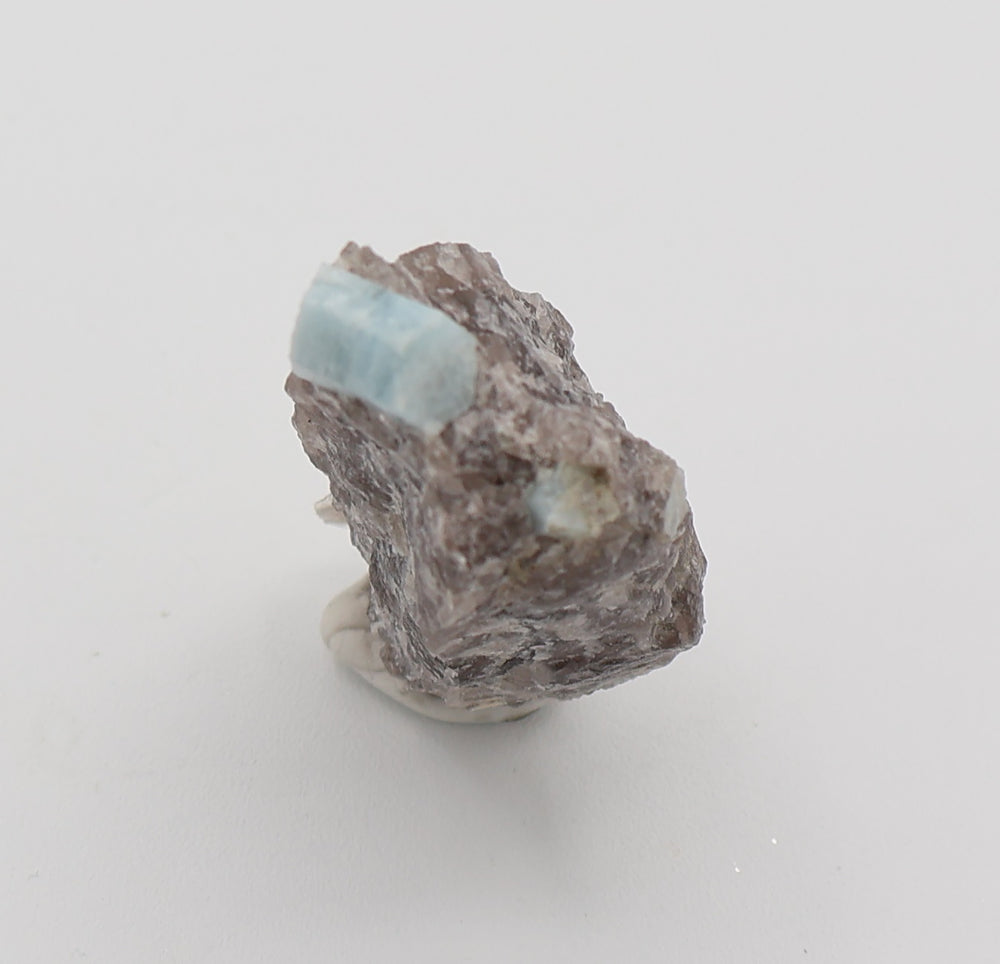 Aquamarine on Smoky Quartz