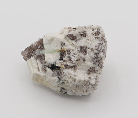 Bi-Colour Beryl with Mica on Smoky Quartz and Feldspar