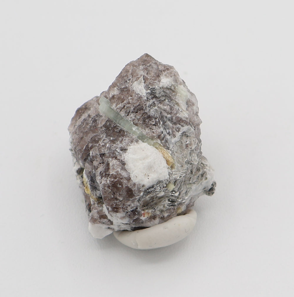 Bi-Colour Beryl with Mica on Smoky Quartz and Feldspar