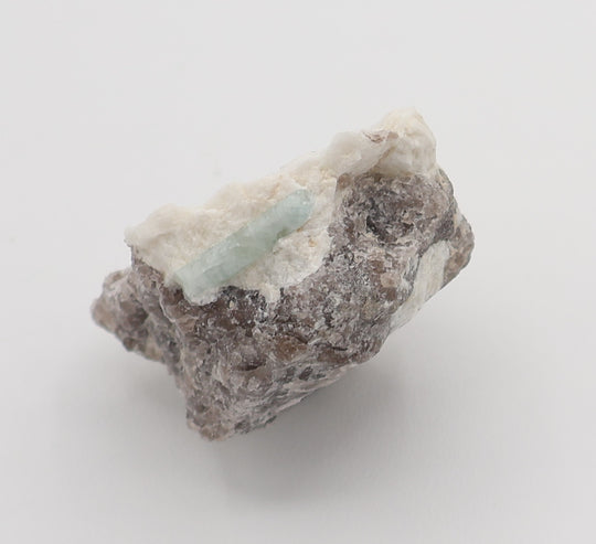 Aquamarine on Smoky Quartz and Feldspar