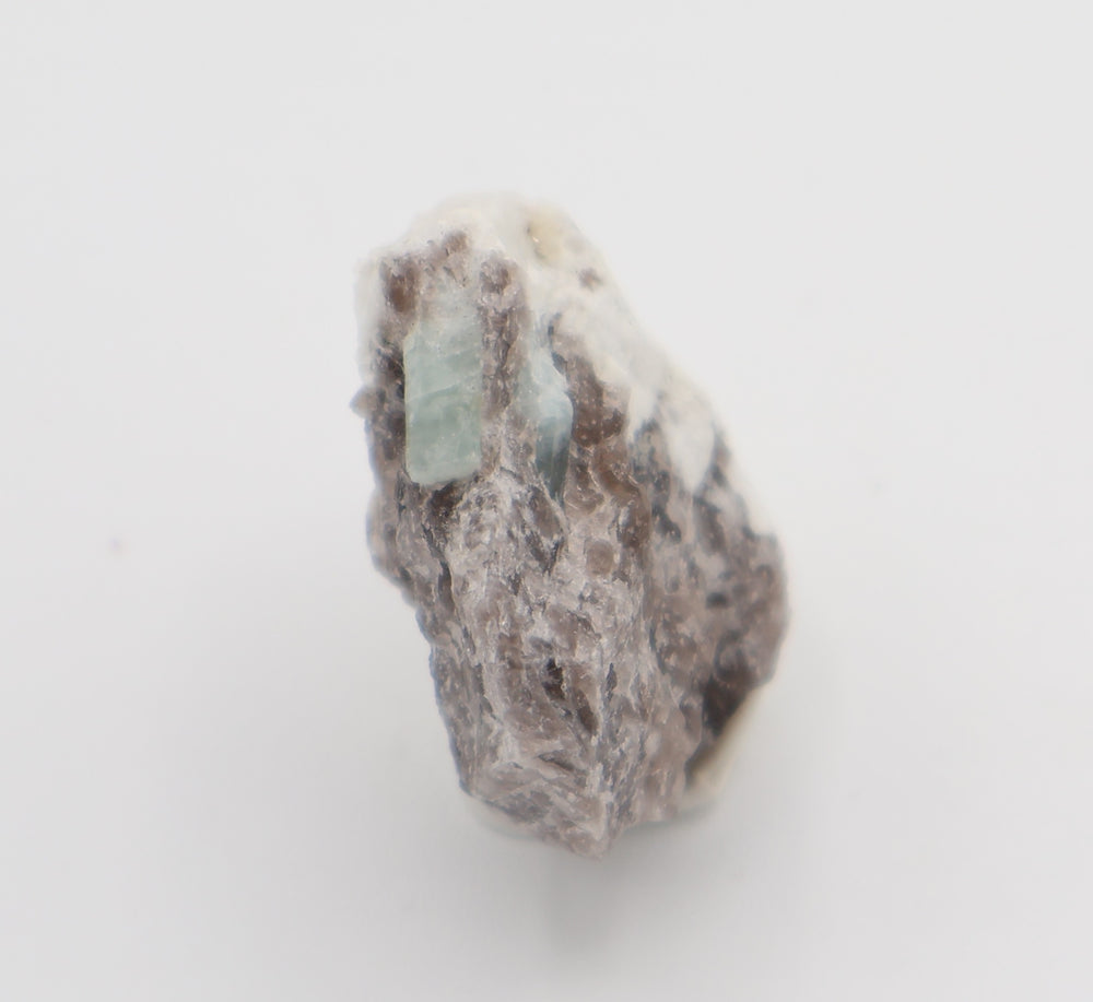 Aquamarine on Smoky Quartz and Feldspar