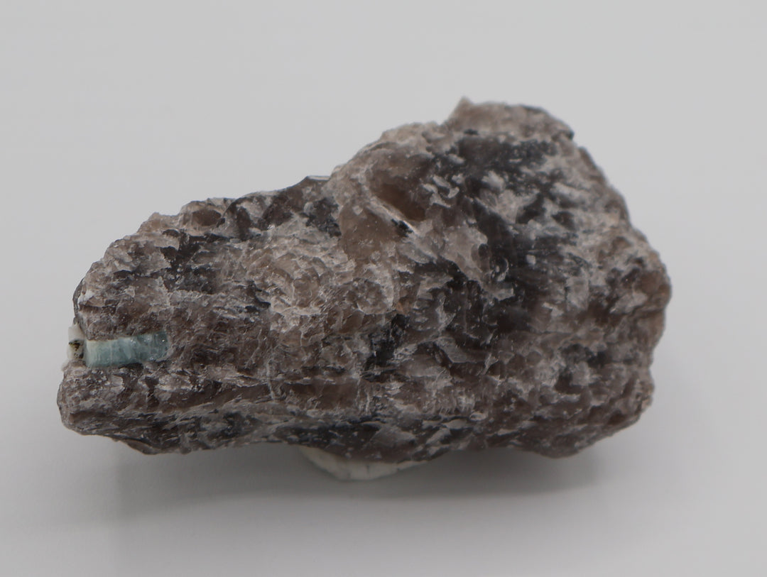 Aquamarine on Smoky Quartz