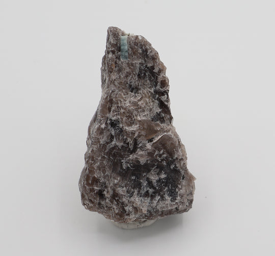 Aquamarine on Smoky Quartz